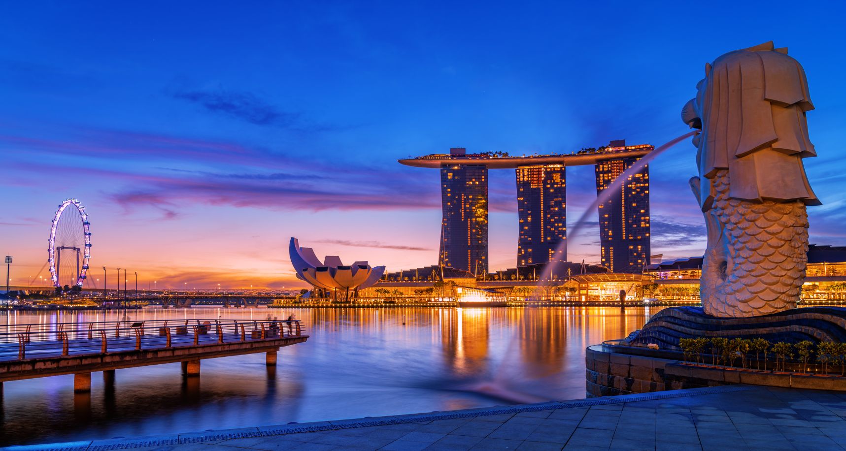 Singapore Skyline & Sentosa